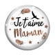 Cabochon Verre - je t'aime maman