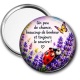 Miroir de poche - porte bonheur slogan