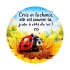 porte bonheur slogan