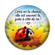 Cabochon Résine - porte bonheur slogan