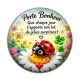 Cabochon Résine - porte bonheur slogan