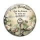 Cabochon Verre - porte bonheur slogan