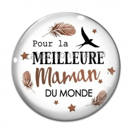 Cabochon Verre - meilleure maman