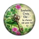 Cabochon Résine - porte bonheur proverbe