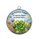 Pendentif Cabochon Argent - porte bonheur un nouveau départ