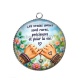Pendentif Cabochon Argent - amie