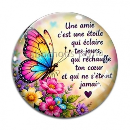 Cabochon Verre - amie