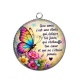 Pendentif Cabochon Argent - amie