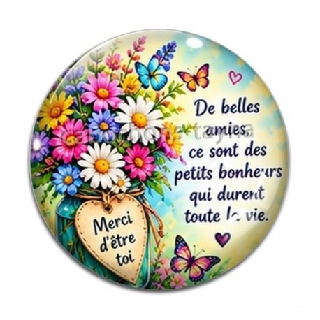 Cabochon Verre - amie