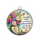 Pendentif Cabochon Argent - amie