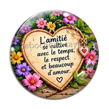 Cabochon Verre - amie