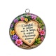 Pendentif Cabochon Argent - amie