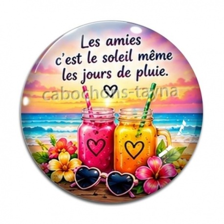 Cabochon Verre - amie
