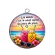 Pendentif Cabochon Argent - amie