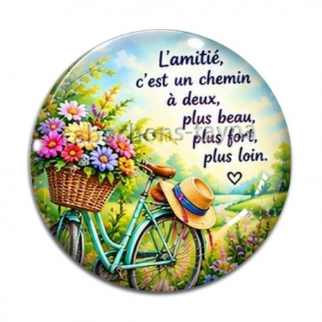 Cabochon Verre - amie