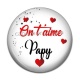 Cabochon Résine - on t'aime papy