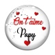 Cabochon Verre - on t'aime papy