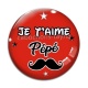 Cabochon Verre - je t'aime pépé