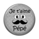 Cabochon Résine - je t'aime pépé