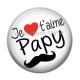 Cabochon Résine - je t'aime papy