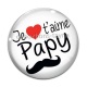 Cabochon Verre - je t'aime papy