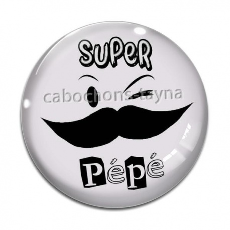 Cabochon Verre - super pépé