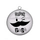Pendentif Cabochon Argent - super pépé