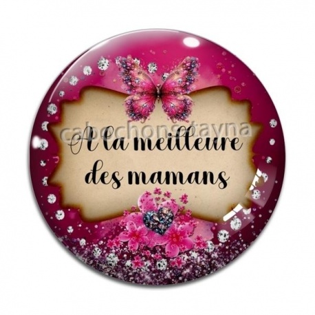 Cabochon Verre - meilleure maman