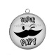 Pendentif Cabochon Argent - super papy