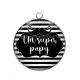 Pendentif Cabochon Argent - super papy