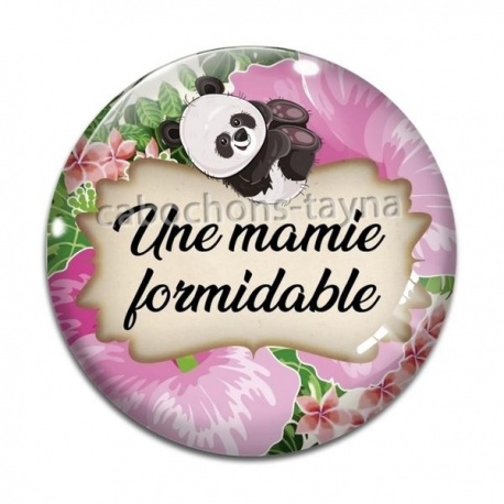 Cabochon Verre - une mamie formidable