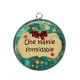 Pendentif Cabochon Argent - une mamie formidable