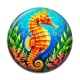 Cabochon Résine - hippocampe