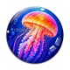 Cabochon Verre - méduse