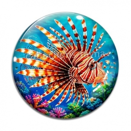 Cabochon Verre - poisson