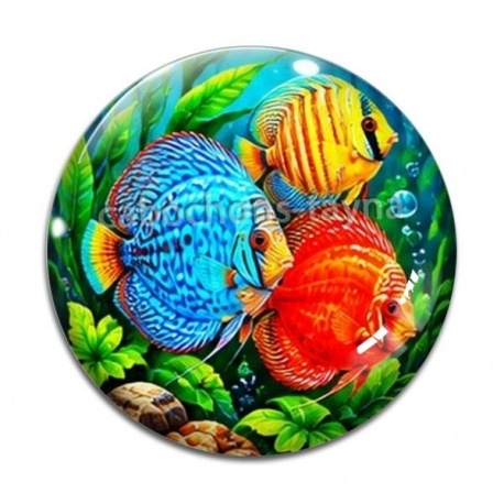 Cabochon Verre - poisson