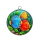 Pendentif Cabochon Argent - poisson