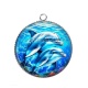 Pendentif Cabochon Argent - daufin