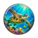 Cabochon Résine - tortue de mer