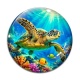 Cabochon Verre - tortue de mer