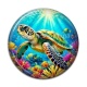 Cabochon Résine - tortue de mer