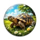 Cabochon Verre - tortue de terre