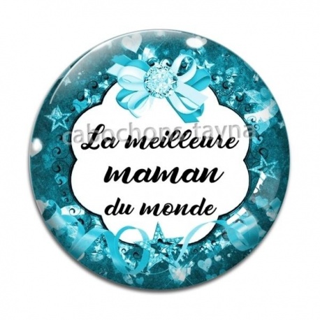 Cabochon Verre - meilleure maman du monde