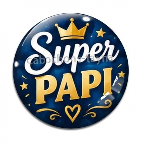 Cabochon Verre - super papi