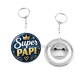 Porte clés décapsuleur - super papi