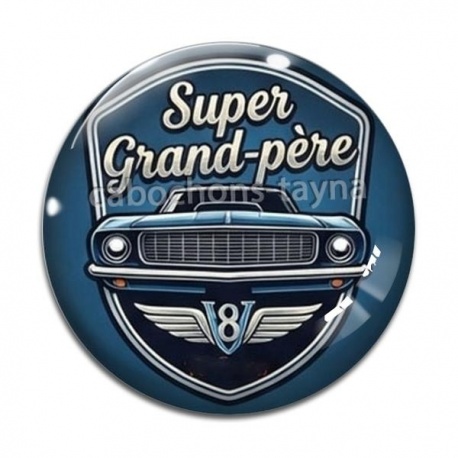Cabochon Verre - super grand père