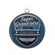 Pendentif Cabochon Argent - super grand père