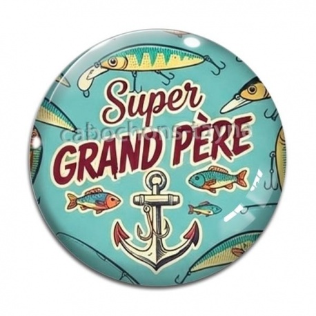 Cabochon Verre - super grand père