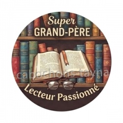 super grand père lecteur passionné