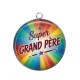 Pendentif Cabochon Argent - super grand père